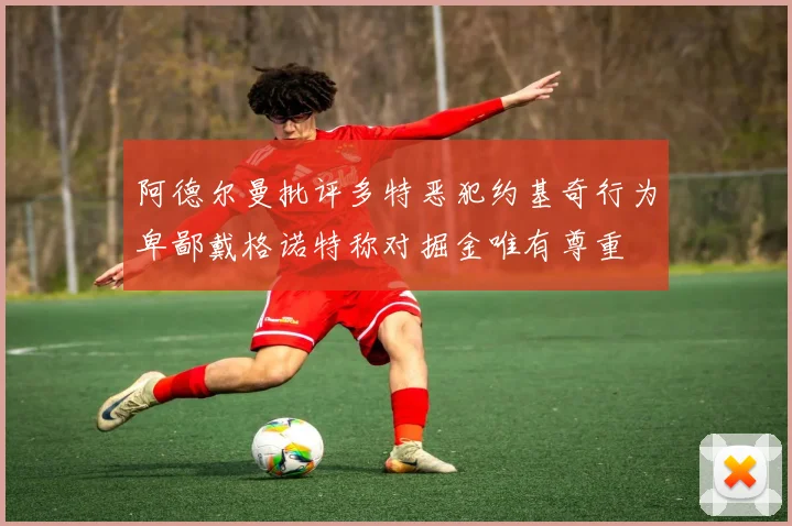 阿德尔曼批评多特恶犯约基奇行为卑鄙戴格诺特称对掘金唯有尊重